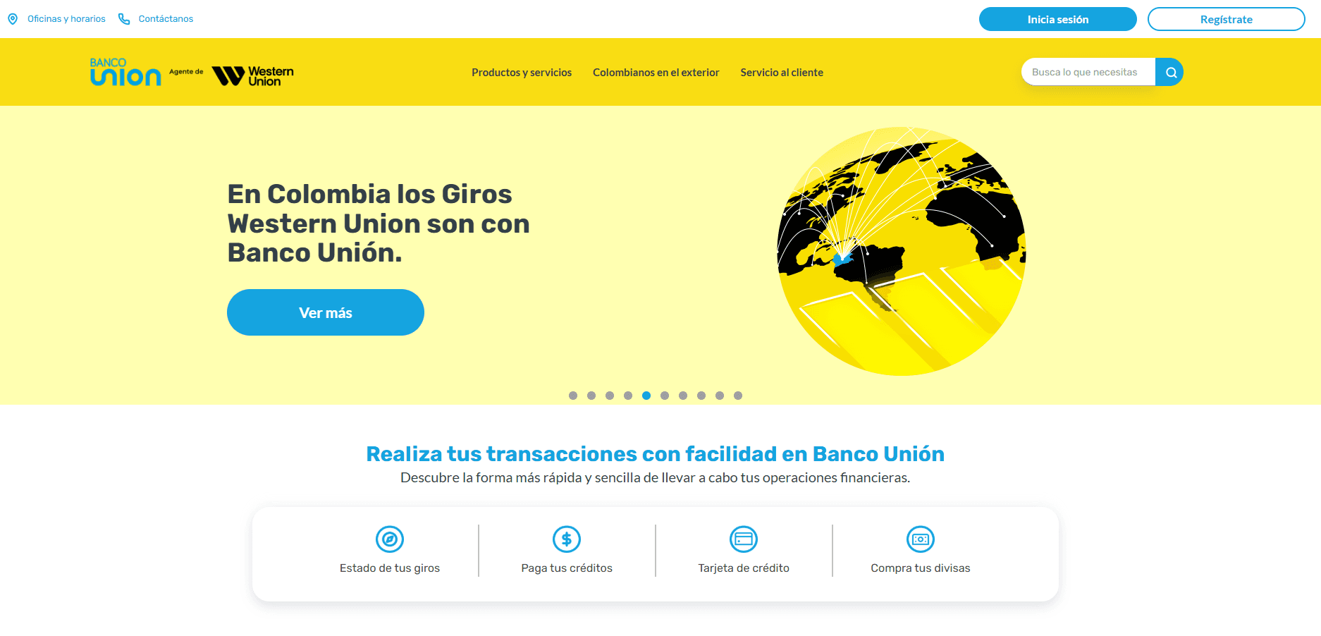 Banco Union screenshot